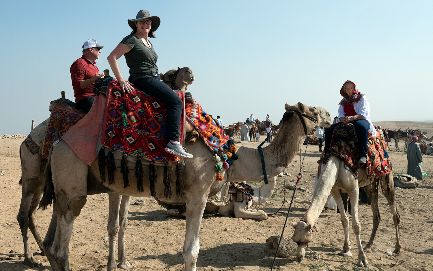 Brenna and Key departing on a Silk Road caravan